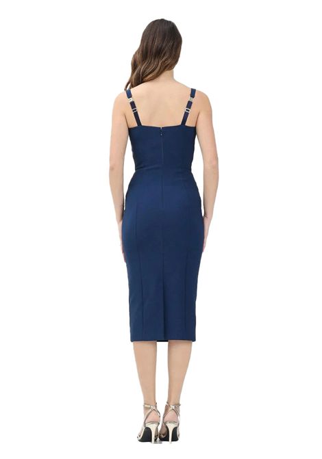 Abito Elisabetta Franchi donna AB85052E2 DC8 blu tubino ELISABETTA FRANCHI | Abiti | AB85052E2DC8
